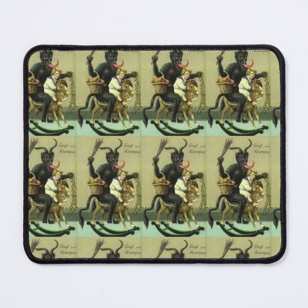Item preview, Vintage Krampus Riding Rocking Horse Christmas Demon designed and sold by TeeARTHY.