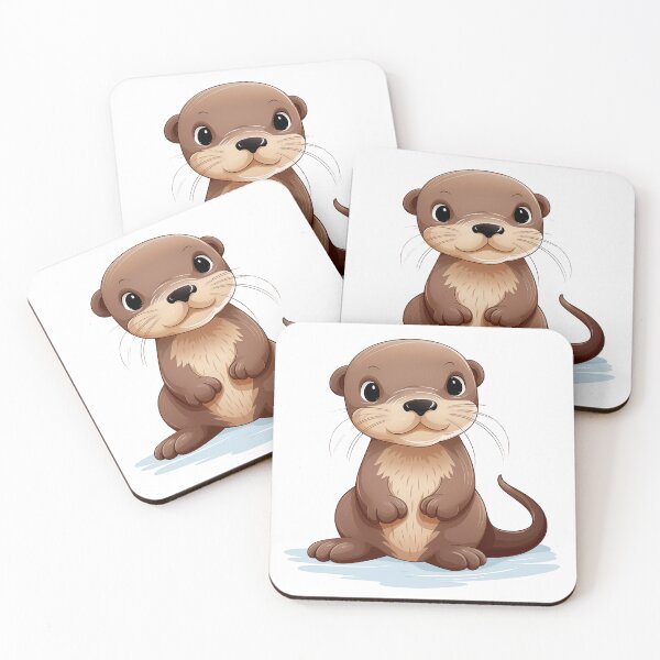 Item preview, Cheerful Otter Sitting designed and sold by New-School-Wave.