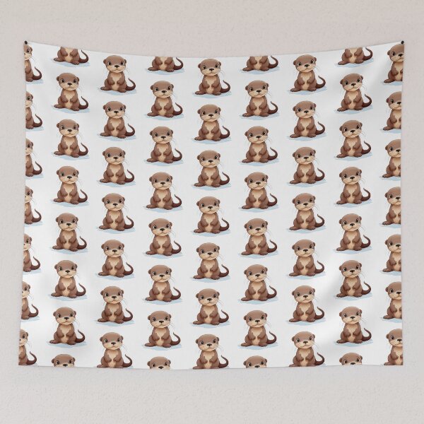 Item preview, Cheerful Otter Sitting designed and sold by New-School-Wave.