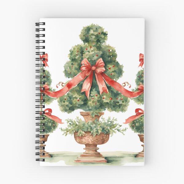 Item preview, Classic Christmas Topiary with Red Bows designed and sold by TheChinoiserie.