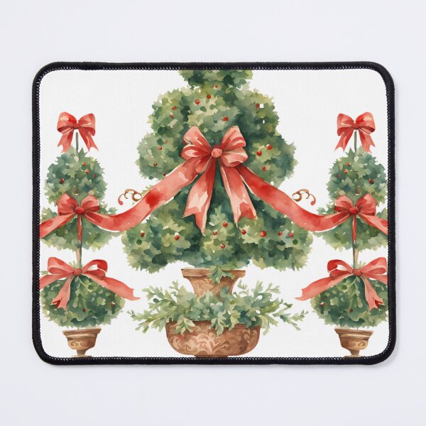 Item preview, Classic Christmas Topiary with Red Bows designed and sold by TheChinoiserie.