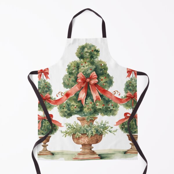 Item preview, Classic Christmas Topiary with Red Bows designed and sold by TheChinoiserie.