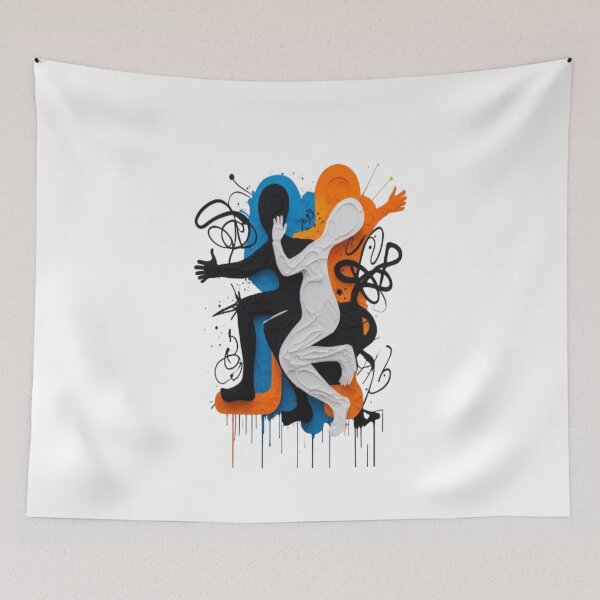 Item preview, Dynamic Abstract Human Connection Art designed and sold by TFM-Fashion.