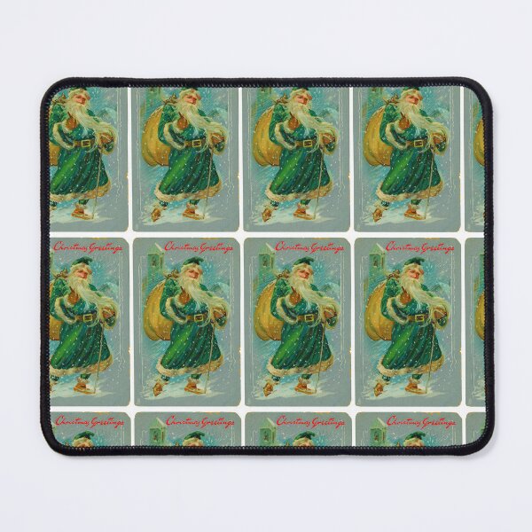 Item preview, Vintage Green Robe Santa Claus Christmas Greetings designed and sold by TeeARTHY.