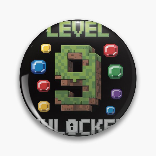 Item preview, Birthday Boy Level 9 Unlocked 9th Birthday Game Pixel designed and sold by margaridroso.
