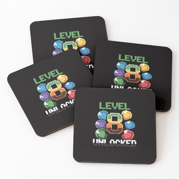 Item preview, Birthday Boy Level 8 Unlocked 8th Birthday Game Pixel designed and sold by margaridroso.