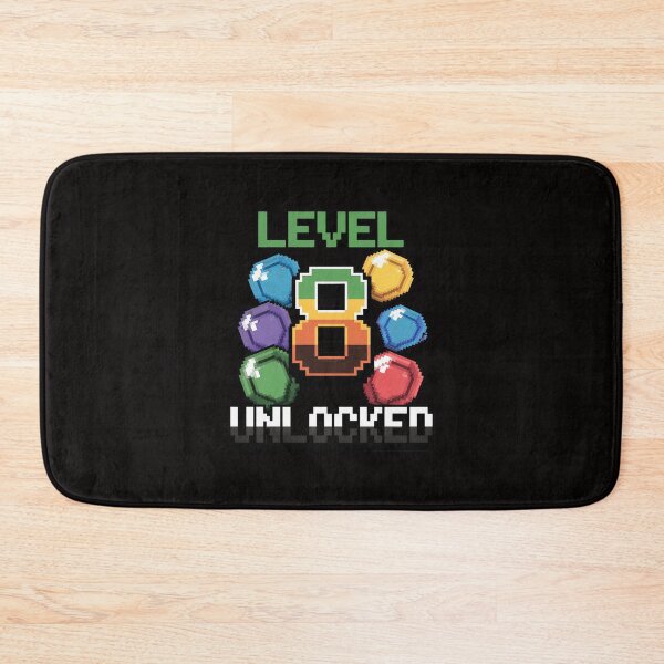 Item preview, Birthday Boy Level 8 Unlocked 8th Birthday Game Pixel designed and sold by margaridroso.