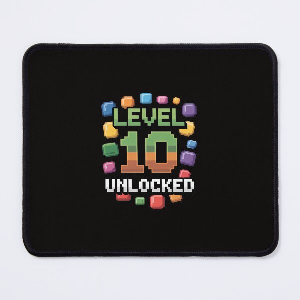 Item preview, Birthday Boy Level 10 Unlocked 10th Birthday Game Pixel designed and sold by margaridroso.