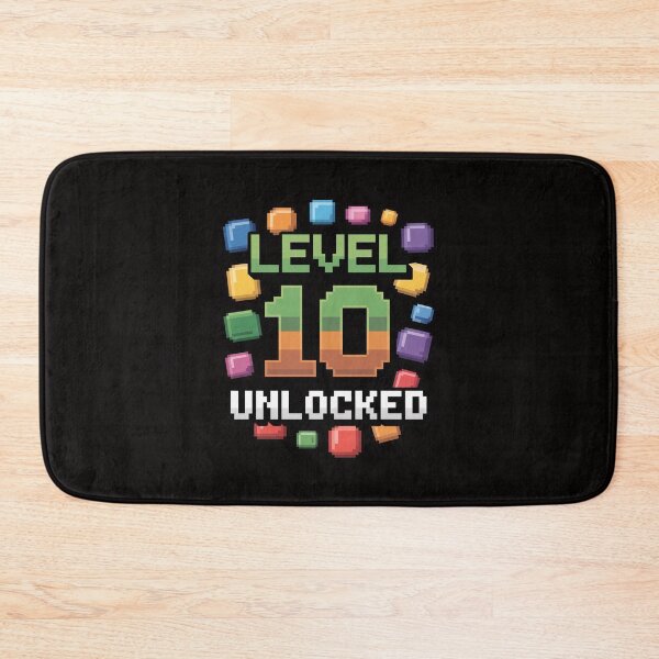 Item preview, Birthday Boy Level 10 Unlocked 10th Birthday Game Pixel designed and sold by margaridroso.