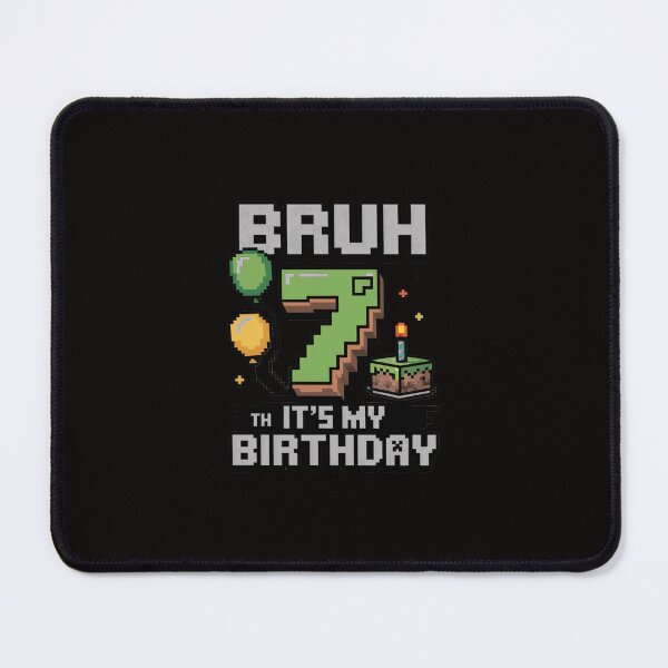 Item preview, Birthday Boy Bruh It's My 7th Birthday Game Pixel designed and sold by margaridroso.
