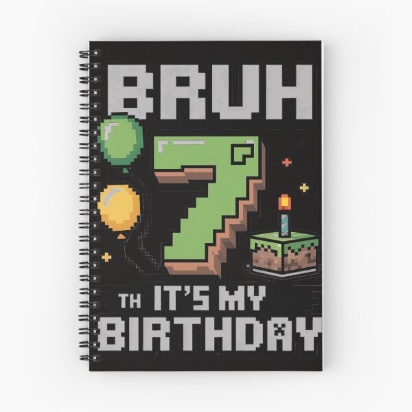 Item preview, Birthday Boy Bruh It's My 7th Birthday Game Pixel designed and sold by margaridroso.