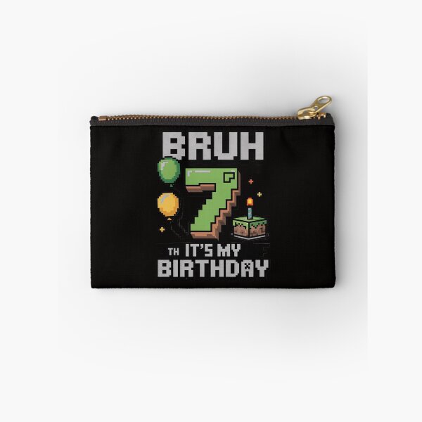 Item preview, Birthday Boy Bruh It's My 7th Birthday Game Pixel designed and sold by margaridroso.