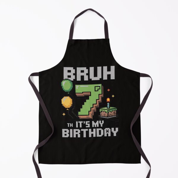 Item preview, Birthday Boy Bruh It's My 7th Birthday Game Pixel designed and sold by margaridroso.