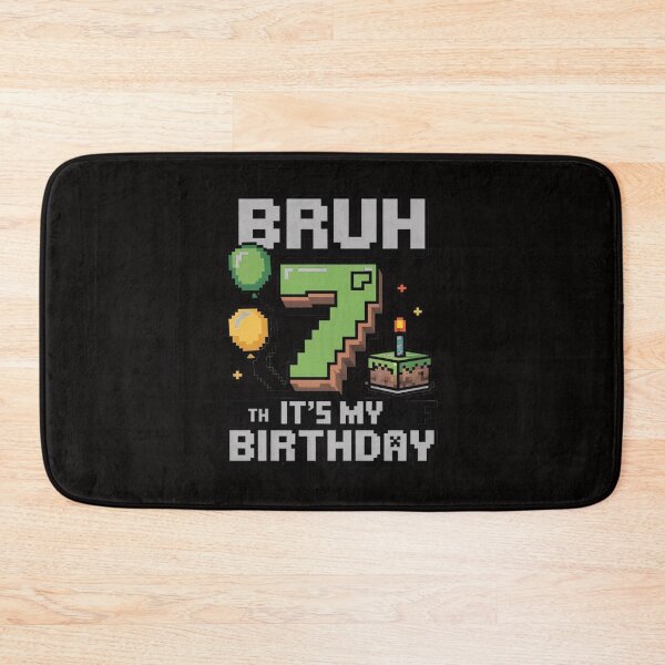 Item preview, Birthday Boy Bruh It's My 7th Birthday Game Pixel designed and sold by margaridroso.