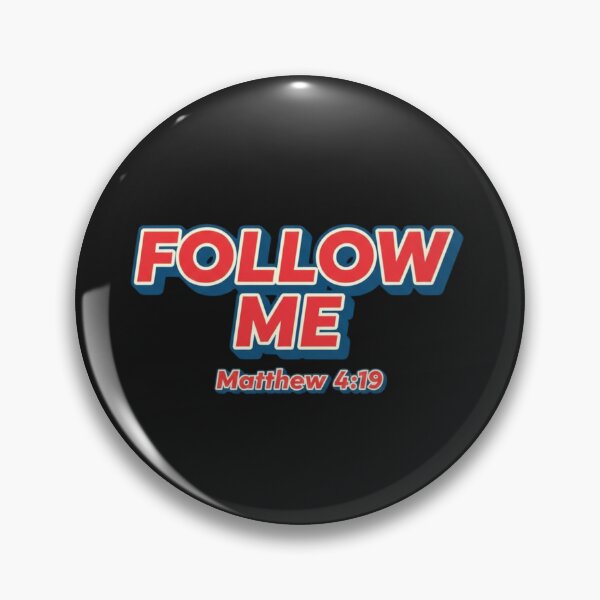Item preview, FOLLOW ME Matthew 4:19 Retro Christian Call Tee designed and sold by FitnWear.