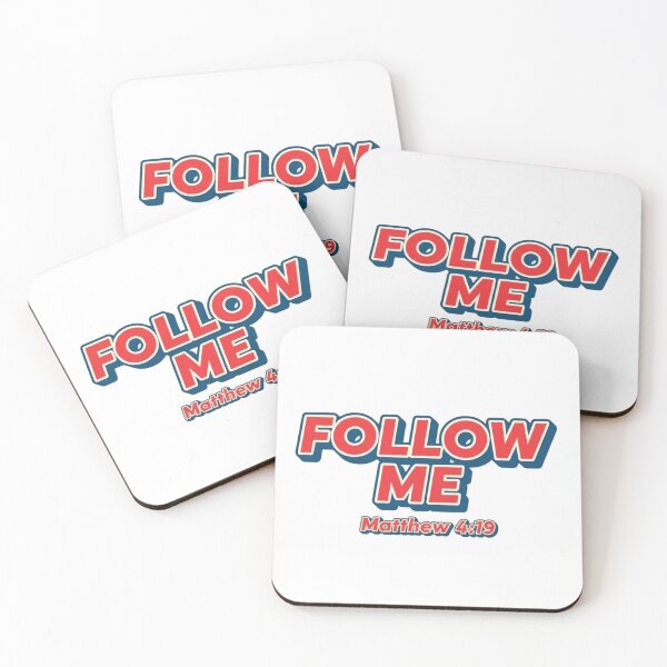 Item preview, FOLLOW ME Matthew 4:19 Retro Christian Call Tee designed and sold by FitnWear.