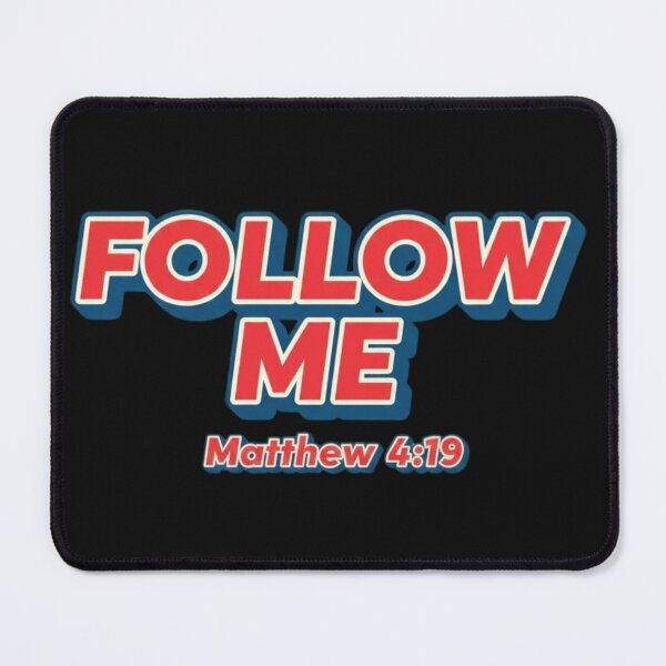 Item preview, FOLLOW ME Matthew 4:19 Retro Christian Call Tee designed and sold by FitnWear.