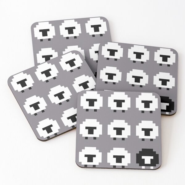 Item preview, White Sheep Pattern with a Black Sheep designed and sold by CYTECK.