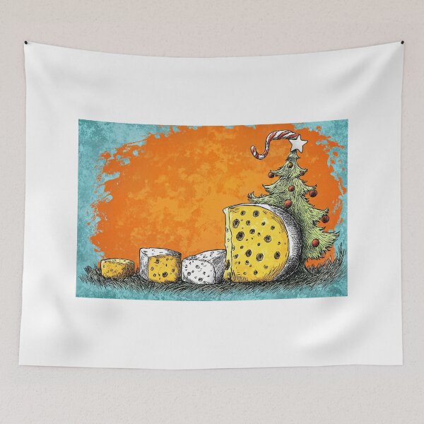 Item preview, Cheese Lover's Holiday Wonderland- A Festive Tree Adorned with Flavor and Whimsy designed and sold by OlfactoART Studio.