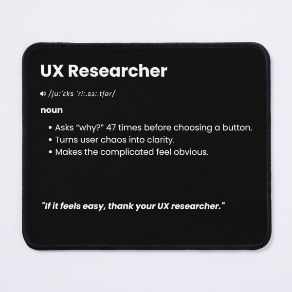 Item preview, UX Researcher Definition | Funny User Experience Gift for Designers & Researchers designed and sold by Yuli Club.