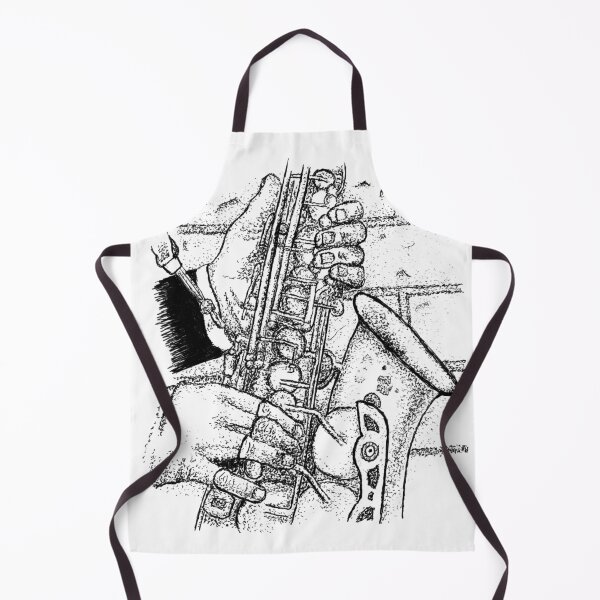 Item preview, Echoes of the Beat: Saxophone Dotwork on Brick Wall designed and sold by wbhny.