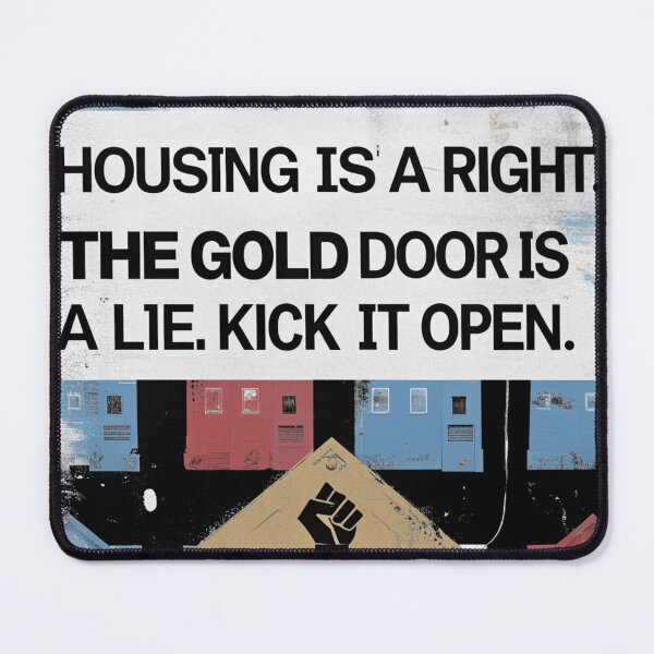 Item preview, Kick It Open: Housing, Right vs. The Golden Lie designed and sold by Raw-Ink.