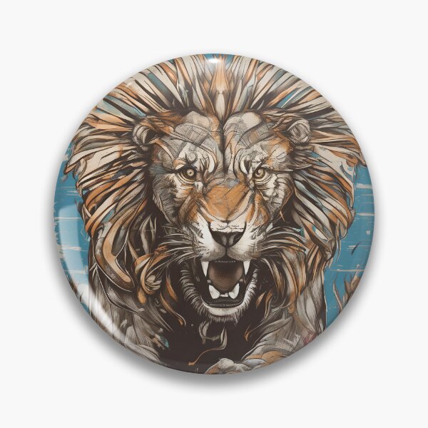 Item preview, Lion Abstract Vintage Style Design  designed and sold by YASSER HEGAZY.