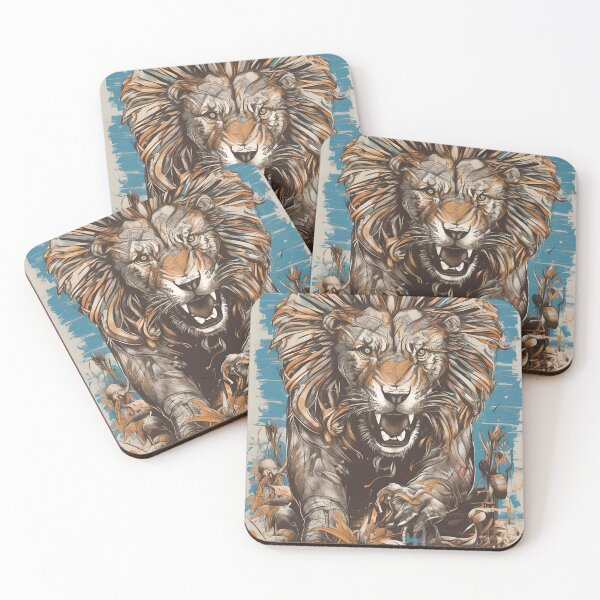 Item preview, Lion Abstract Vintage Style Design  designed and sold by YASSER HEGAZY.