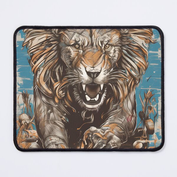 Item preview, Lion Abstract Vintage Style Design  designed and sold by YASSER HEGAZY.