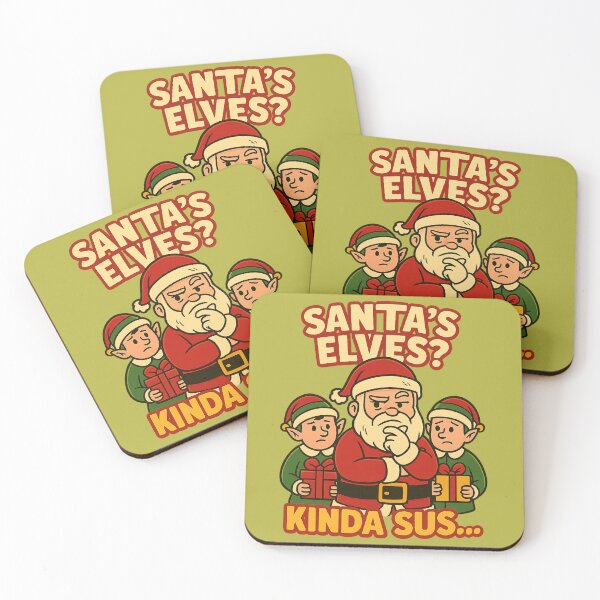 Item preview, Santa and big-eared elves Funny Christmas Design designed and sold by Meandmyshop.