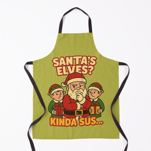 Item preview, Santa and big-eared elves Funny Christmas Design designed and sold by Meandmyshop.