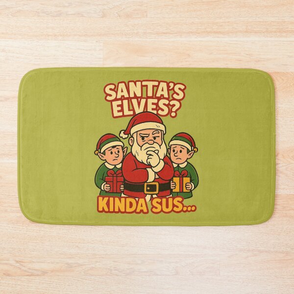 Item preview, Santa and big-eared elves Funny Christmas Design designed and sold by Meandmyshop.