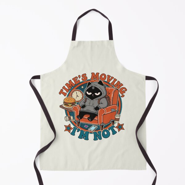 Item preview, Time's Moving I'm Not | Procrastination & Lazy Cat | Black Scowl designed and sold by IAPICTURE.