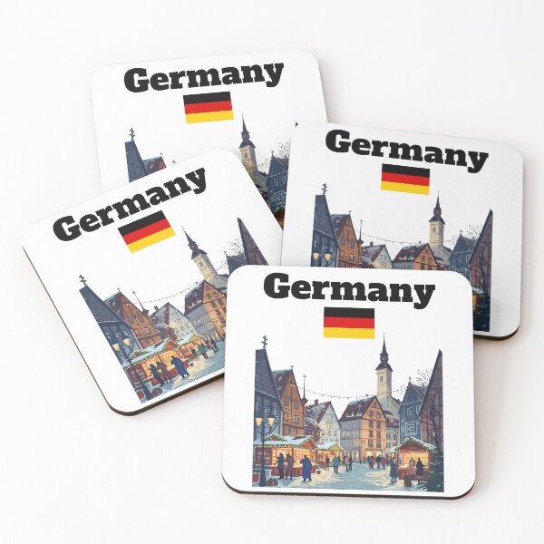 Item preview, German Christmas market Germany trip souvenir German flag designed and sold by Artstastic.