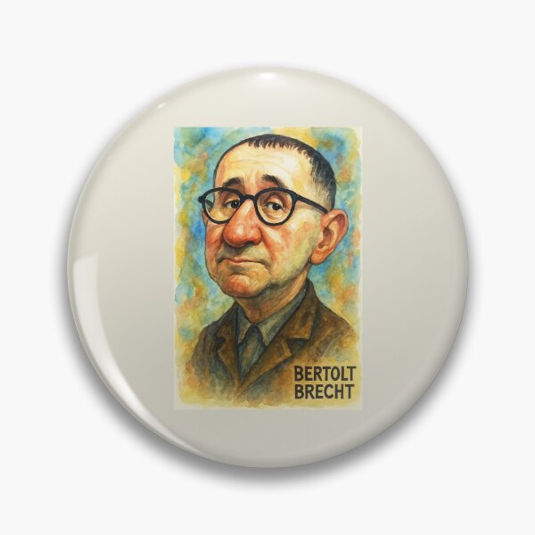 Item preview, Bertolt Brecht Caricature designed and sold by Sarcastic designs.
