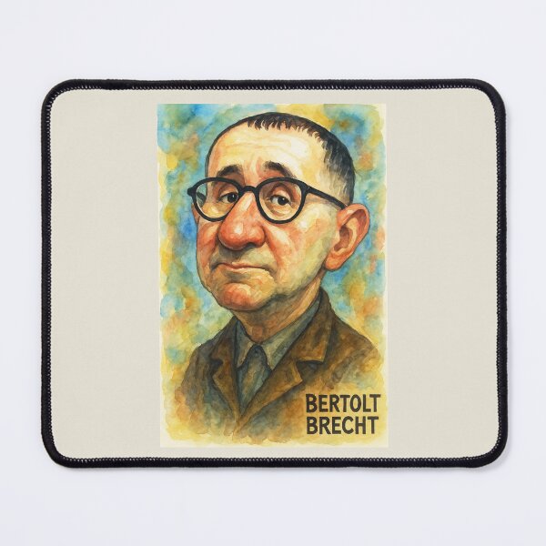 Item preview, Bertolt Brecht Caricature designed and sold by Sarcastic designs.