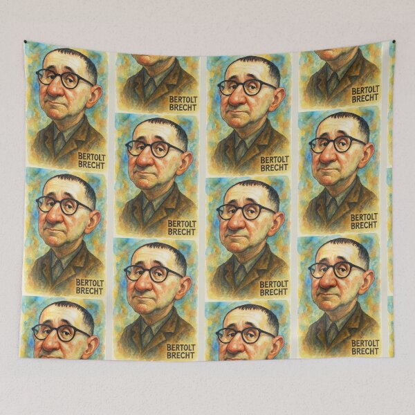 Item preview, Bertolt Brecht Caricature designed and sold by Sarcastic designs.