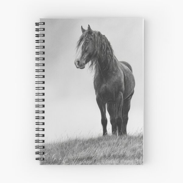 Item preview, A Percheron draft horse standing majestically on a hill Horses in Motion designed and sold by CDC40.