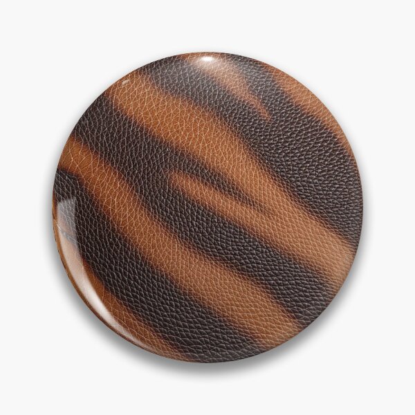 Item preview, Zebra Leather Stripes in Brown Animal Skin Pattern designed and sold by SassyArtistry.