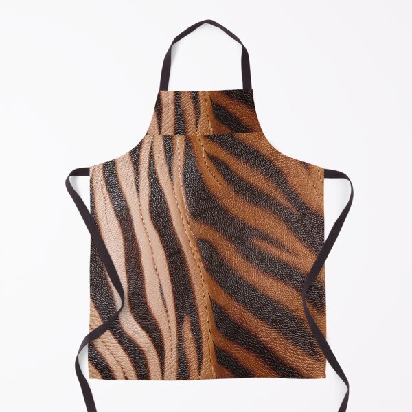 Item preview, Zebra Leather Stripes in Brown Animal Skin Pattern designed and sold by SassyArtistry.