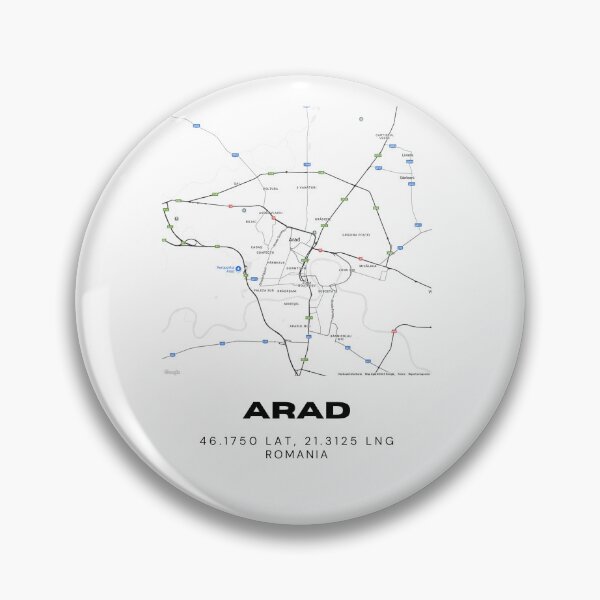 Item preview, Arad Romania Minimal Map Artwork designed and sold by RM-Journey.