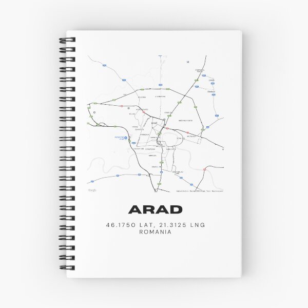 Item preview, Arad Romania Minimal Map Artwork designed and sold by RM-Journey.