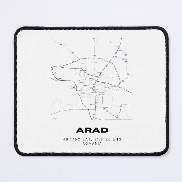 Item preview, Arad Romania Minimal Map Artwork designed and sold by RM-Journey.