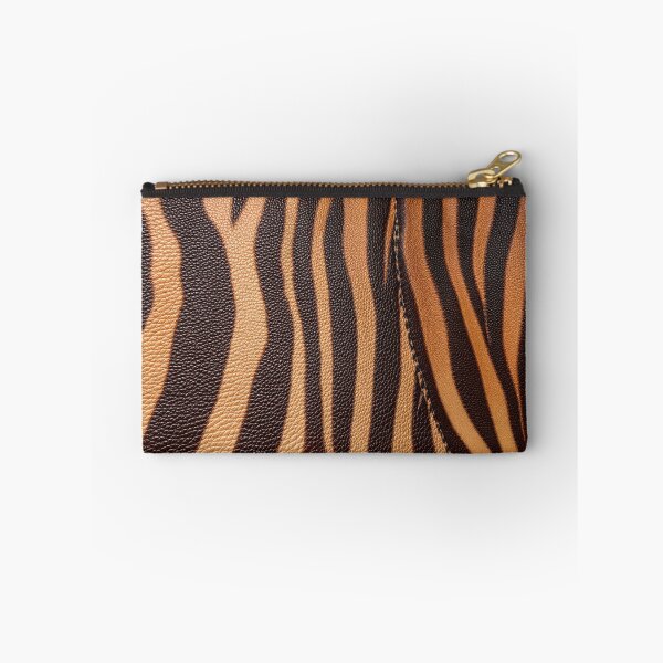 Item preview, Brown Zebra Leather Stripe Texture Pattern designed and sold by SassyArtistry.