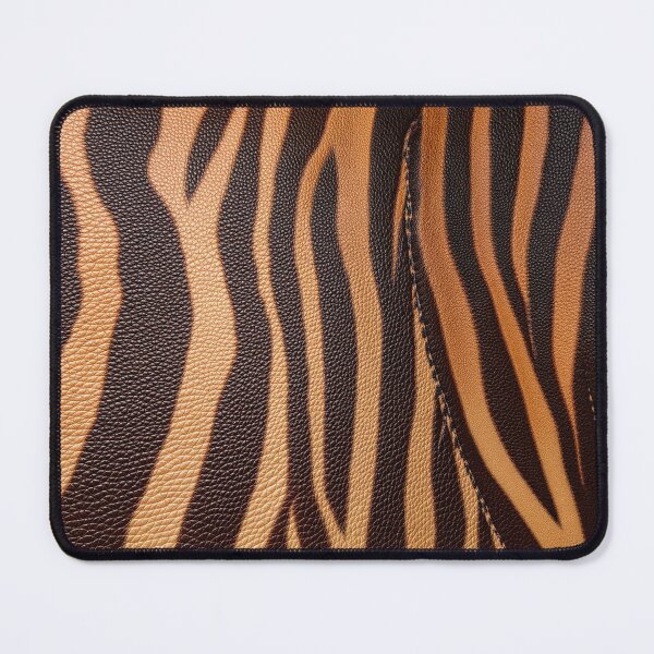 Item preview, Brown Zebra Leather Stripe Texture Pattern designed and sold by SassyArtistry.