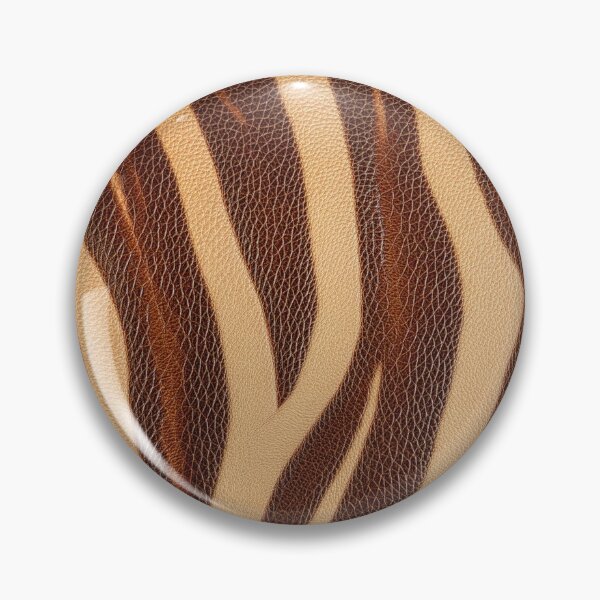 Item preview, Brown Zebra Leather Stripe Animal Pattern designed and sold by SassyArtistry.