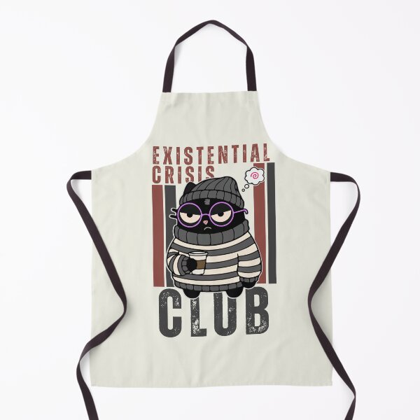 Item preview, Existential Crisis Club | Hipster Coffee Cat | Black Scowl designed and sold by IAPICTURE.