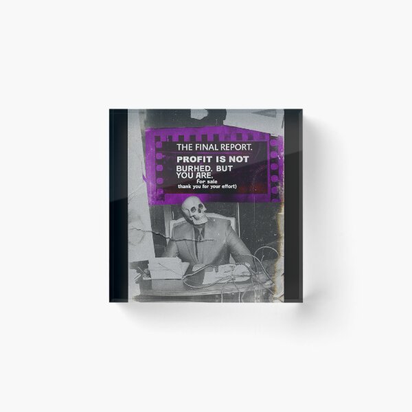 Item preview, The Final Report: Profit is Not Buried designed and sold by Raw-Ink.