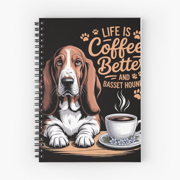 Item preview, Basset Hound Dog Breed Life is Better with Coffee and a designed and sold by BotboutiquePre.