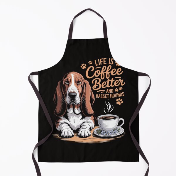 Item preview, Basset Hound Dog Breed Life is Better with Coffee and a designed and sold by BotboutiquePre.